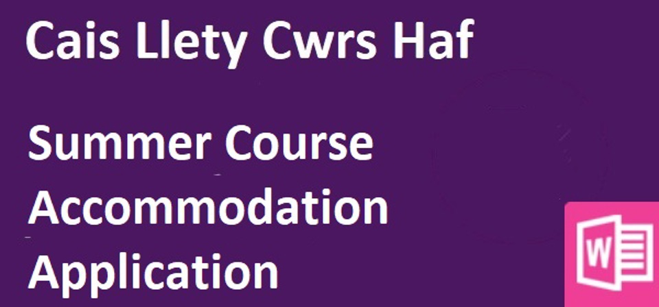 Cais Costau Llety Cwrs Haf (Word)