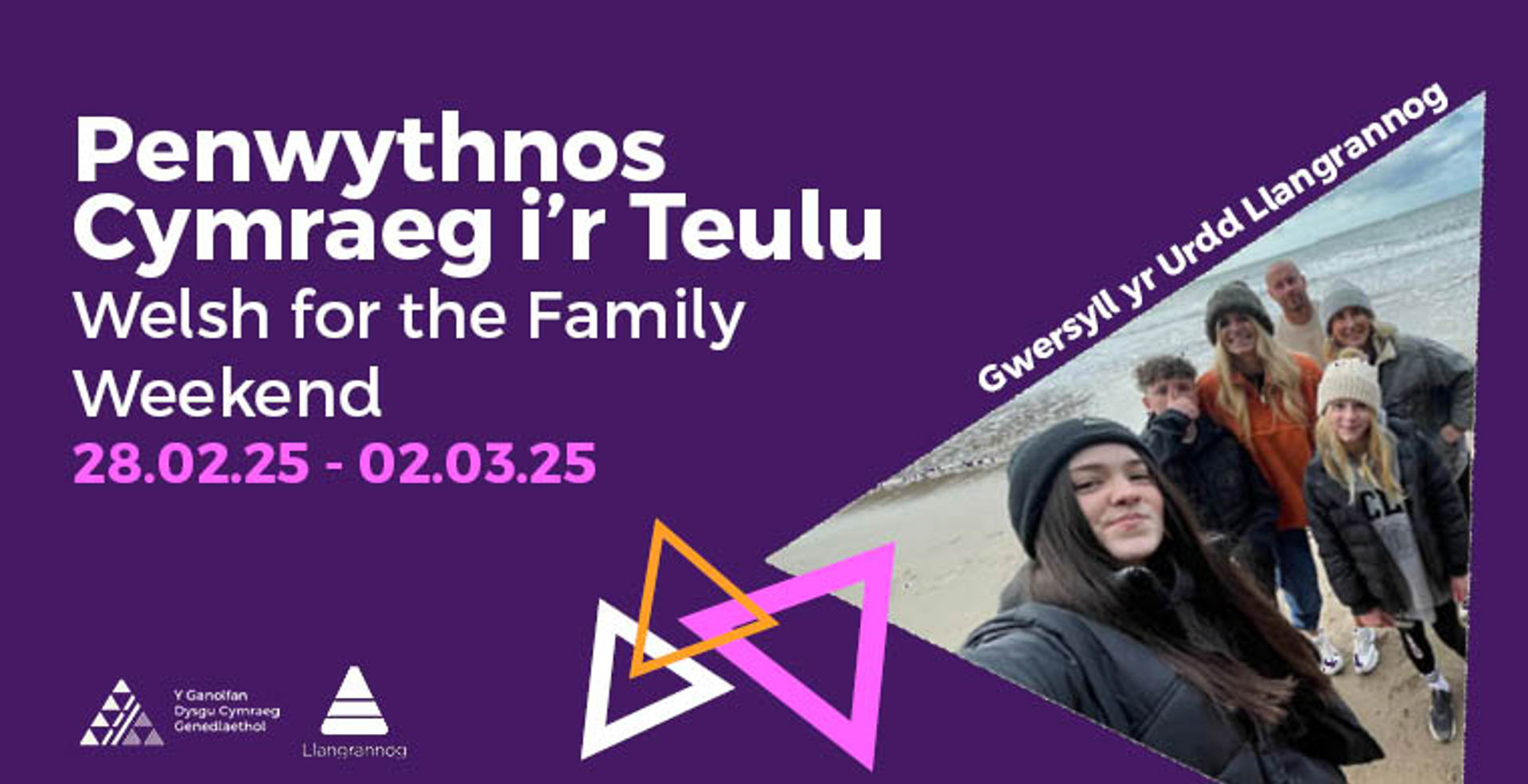 Penwythnos Cymraeg i'r Teulu yn Llangrannog